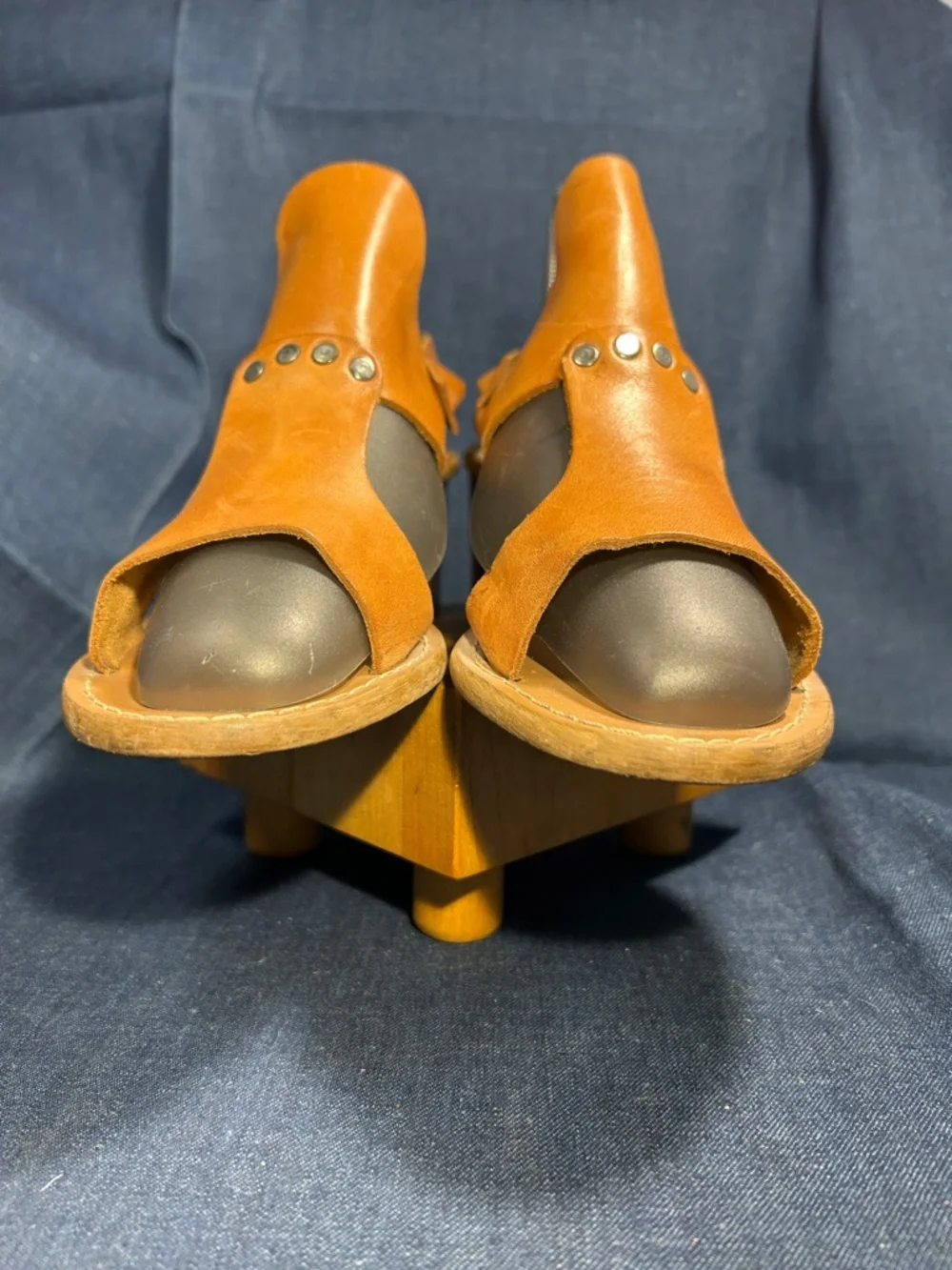 Barbara Barbieri leather heel sandals shoes